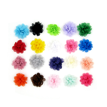 Lace Costume Accessories, Flower, Mixed Color, 50mm