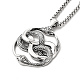 Alloy Snake Pandant Necklace with Stainless Steel Box Chains(NJEW-K245-009)-1