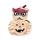 Pumpkin and Owl Acrylic Badge(JEWB-C013-06)-1