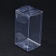 Emballage cadeau rectangle en plastique transparent pvc(CON-F013-01G)-1