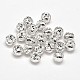 Fancy Cut 925 Sterling Silver Round Beads(STER-F012-08C)-2