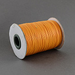 Waxed Polyester Cord, Bead Cord, Orange, 0.5mm, about 169.51~174.98 Yards(155~160m)/Roll(YC-0.5mm-129)