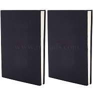 3Pcs Elastic Fabric Book Covers, Rectangle, Black, 235x365x3mm, Inner Diameter: 142x40mm(DIY-CP0007-42C)