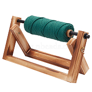 Wood Thread Yarn Holders, Knitting Tool, with Screw & Wing Nut, Sandy Brown(TOOL-WH0159-21)