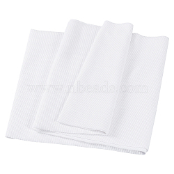 Cotton Ribbing Fabric for Cuffs, Waistbands Neckline Collar Trim, White, 650x235x1mm(FIND-WH0290-003I)