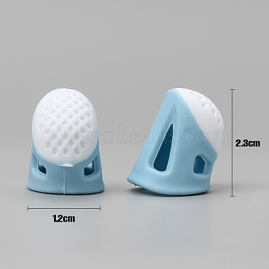 Light Blue Silicone Sewing Thimbles