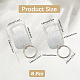 8pcs porte-cl&eacute;s en acier inoxydable(AJEW-CN0004-56)-2