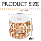 6M Brass Flat Round Link Chains(CHC-HS0001-01KCG)-2