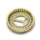 Brass Micro Pave Cubic Zirconia Pendants(ZIRC-E156-T)-3