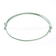 Eco-Friendly Korean Waxed Polyester Cord Bracelet Making, Dark Sea Green, 10-5/8 inch~11 inch(27~28cm), 1mm(BJEW-JB04256-03)