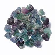 Rough Raw Natural Fluorite Beads, No Hole/Undrilled, Nuggets, Colorful, 30~50x23~26x15~23mm, about 27pcs/1000g(G-F710-06A)