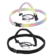 2 Sets 2 Colors Nylon Vacuum Cup Handle Sling, with Plastic Buckle & Aluminium Alloy Finding, Mixed Color, 1 set/color(FIND-GO0001-10)