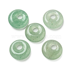 Natural Green Aventurine Donut/Pi Disc Charms, 14~14.5x4mm, Hole: 4mm(G-G142-02H)