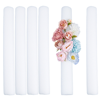 Floral Foam Stick, Craft Foam Rod, White, 416x50mm, Hole: 6mm