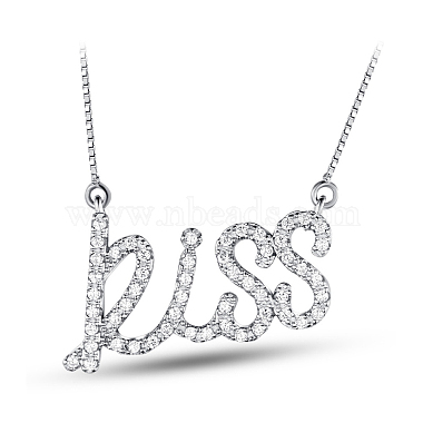 Clear Sterling Silver+Cubic Zirconia Necklaces