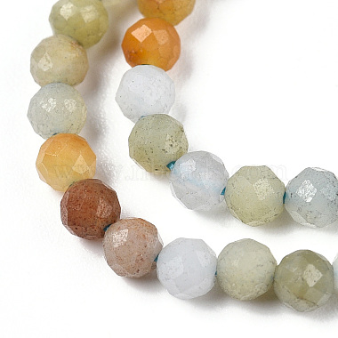 Natural & Synthetic Mixed Gemstone Beads Strands(G-D080-A01-02-22)-3