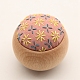 Flower Pattern Round Sewing Pin Cushions Embroidery Kits with Instruction for Beginners(PW-WG79432-06)-1