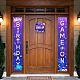 Panneau suspendu en polyester pour les décorations de porche de porte d'entrée de bureau à domicile(HJEW-WH0023-019)-3