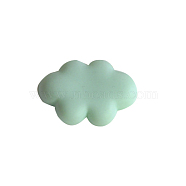 Resin Cabochons, Cloud, Medium Aquamarine, 25x17x5.5mm(X-CRES-T005-25E)