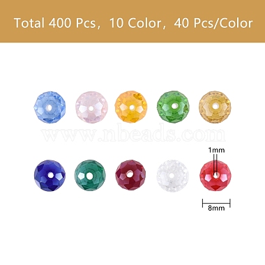 400Pcs 10 Colors Electroplate Glass Beads Strands(EGLA-SZ0001-12)-4