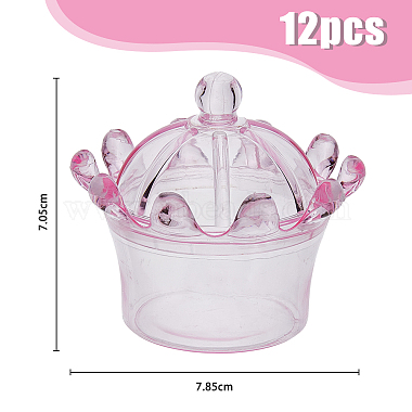 Crown Shaped Plastic Candy Box(AJEW-WH0033-08C)-2