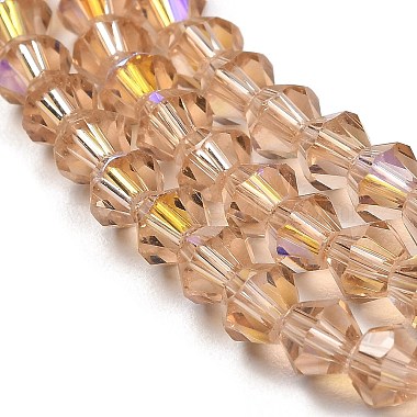 Transparent Electroplate Glass Beads Strands(GLAA-F029-4mm-D12)-3
