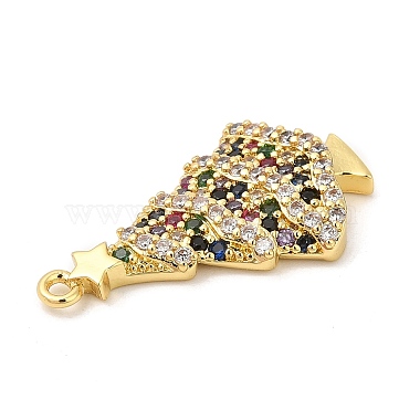 Rack Plating Brass Pave Cubic Zirconia Pendants(KK-R150-07G)-3