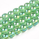 Electroplate Transparent Glass Beads Strands(GLAA-T032-T8mm-AB17)-1