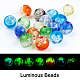 35Pcs 7 Colors Handmade Luminous Transparent Lampwork Beads Strands(LAMP-FH0001-13)-2