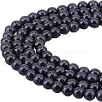 4 Strands Synthetic Blue Goldstone Beads Strands, Round, 6mm, Hole: 0.8mm, about 65pcs/strand, 14~15 inch(G-CA0001-19)
