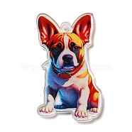 Acrylic Pendants, Animals, Dog, 42x23.5x1.7mm, Hole: 1.4mm(OACR-O007-02I)