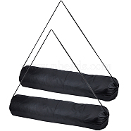 Polyester Bracket Storage Drawstring Bags, Long Packaging Bags for Hiking Travel Camping, Black, 95.4x29.7x0.4cm(ABAG-WH0038-37B)