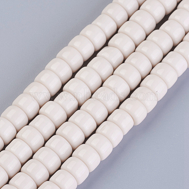 8mm Seashell Color Column Glass Beads