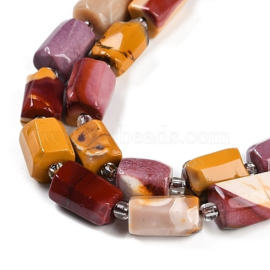 perles de Mookaite naturel brins(G-M403-B13-02)-4