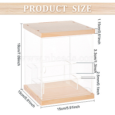 3-stöckige transparente Präsentationsboxen aus Acryl(ODIS-WH0002-44)-2