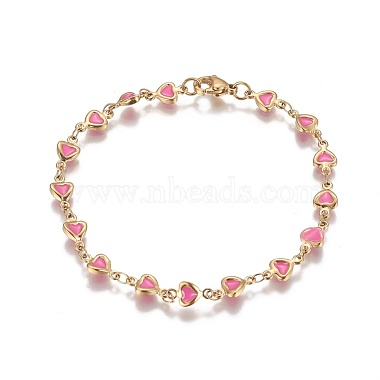 Pink Stainless Steel Bracelets