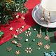 Sunnyclue набор для изготовления рождественских сережек-снежинок своими руками(DIY-SC0022-84)-4