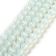 Opalite Bead Strands, Round, Faceted, 8mm, Hole: 1mm, about 49pcs/strand, 14.9 inch(38cm)(X-G-G687-31-8mm)