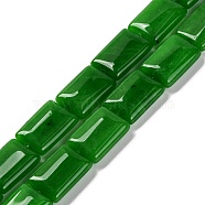 Natural Malaysia Jade Beads Strands, Rectangle, 18x13.5x5.5mm, Hole: 1.2mm, about 22pcs/strand, 15.75 inch(40cm)(G-T047-B28-01)