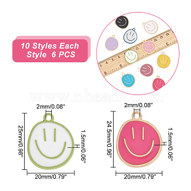 60Pcs 10 Styles Alloy Pendants(FIND-AR0004-13)-2
