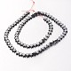 Non-magnetic Synthetic Hematite Bead Strands(G-F300-24B-09)-2