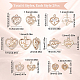 12Pcs 6 Style Valentine's Day Brass Micro Pave Cubic Zirconia Pendants(KK-SC0003-16)-2