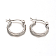 304 Stainless Steel Hoop Earrings(X-EJEW-D195-P)-1