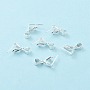 Silver Sterling Silver Ice Pick Pinch Bails(STER-Z001-018S)