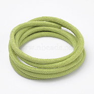 Faux Suede Cords, Faux Suede Lace, Yellow Green, 3x3mm, about 1.09 yards(1m)/strand(LW-T001-14)