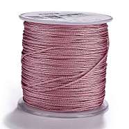 Nylon Threads, Pearl Pink, 1mm, about 109.3yards/roll(100m/roll)(NWIR-N004-03-1MM-I)