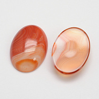 Cabochons de cornaline naturelle, ovale, 25x18x7~10 mm.