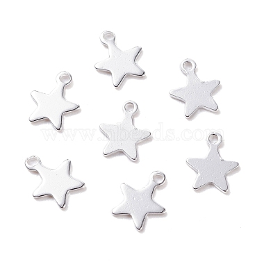 Silver Star 304 Stainless Steel Charms