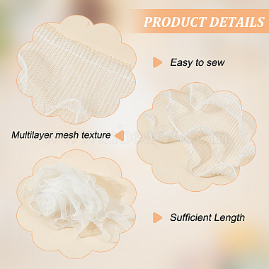 3-Layer Polyester Ruffled Trimming(DIY-WH0320-46)-4