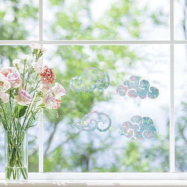 Waterproof PVC Colored Laser Stained Window Film Adhesive Stickers(DIY-WH0256-047)-7